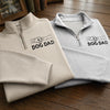 Custom Unisex Quarter Zip Sweatshirt - Personalized Father's Day Gifts For Dog Cat Lovers, Dog Dad And Mom, Cat Owners - Walking Partner For Life