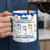Custom 3D Inflated Effect Printed Mug - Personalized Father's Day Birthday Gifts For Dad, Grandpa - Sips Of Love