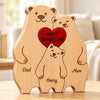 Custom Shaped Wooden Art Puzzle - Personalized Father's Day Birthday Gifts For Dad, Grandpa - Together Is Our Favorite Place