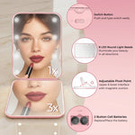 Custom LED Compact Makeup Mirror - Personalized Best Friend Birthday Gifts For Women, Besties, Sisters, BFF - Beauty On The Go