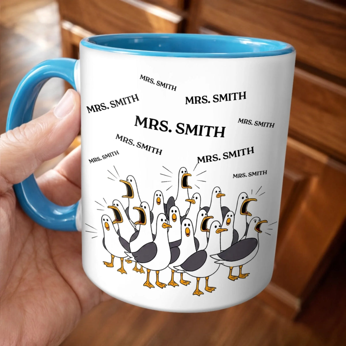 Custom Accent Mug - Personalized Funny Gifts For Teachers - Teacher’s Daily Soundtrack