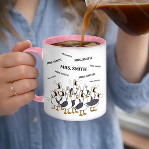 Custom Accent Mug - Personalized Funny Gifts For Teachers - Teacher’s Daily Soundtrack