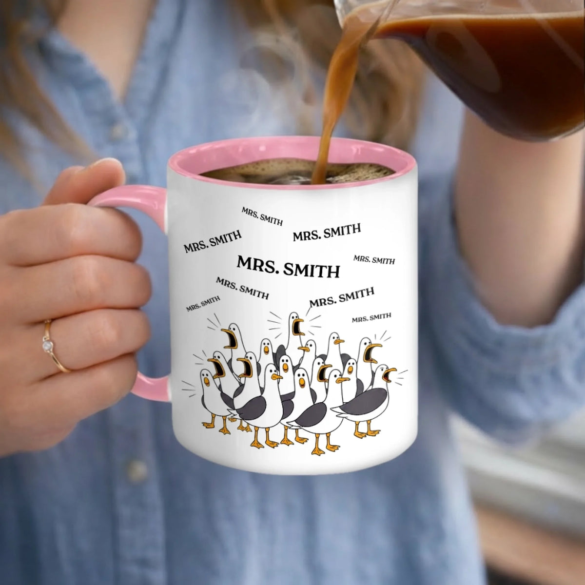 Custom Accent Mug - Personalized Funny Gifts For Teachers - Teacher’s Daily Soundtrack
