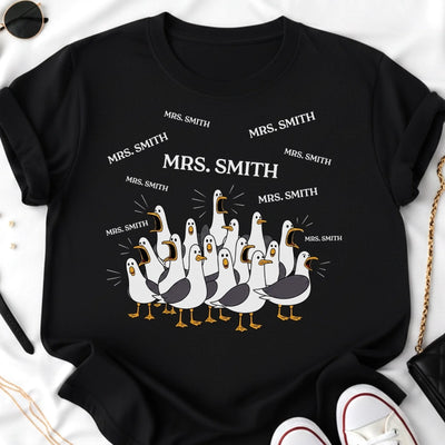 Custom Unisex T-shirt, Premium T-shirt, Hoodie - Personalized Funny Gifts For Teachers - Classroom Seagull Behavior Detected