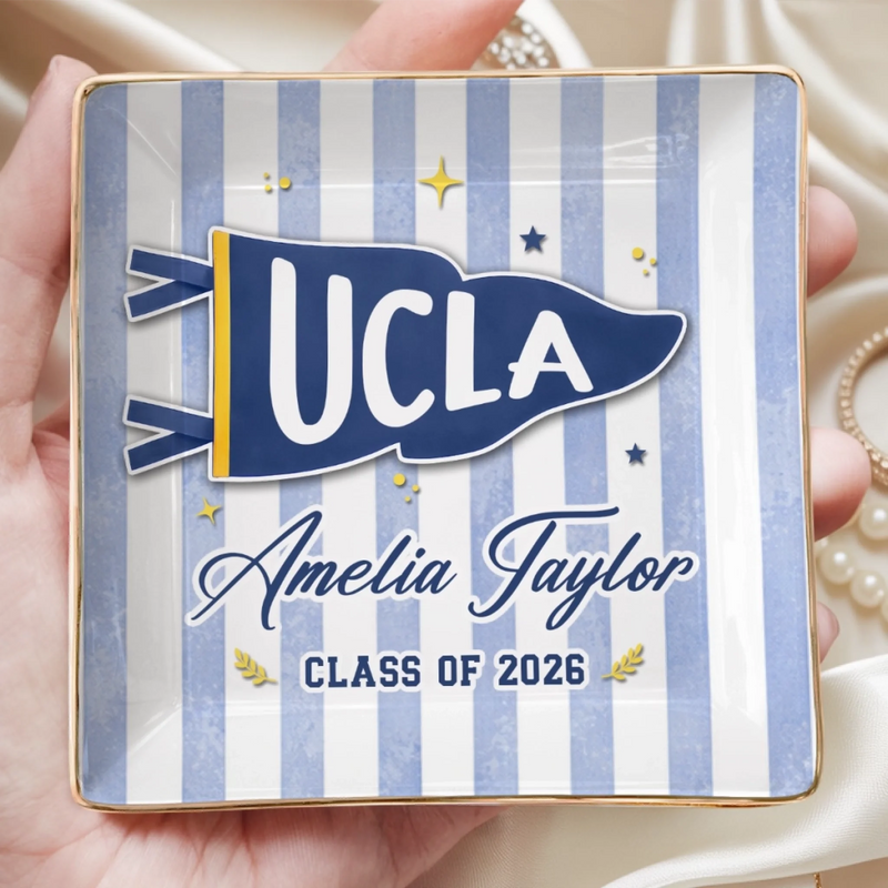 Custom Full-Print Jewelry Dish - Personalized Graduation Gifts For Him, Her - Academic Weapon Aesthetic