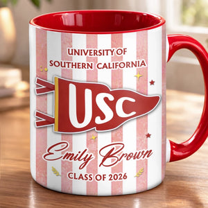 Custom Accent Mug - Personalized Graduation Gifts For Him, Her - Future Bruin Vibes