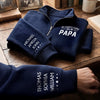 Custom Unisex Quarter Zip Sweatshirt - Personalized Father's Day Birthday Gifts For Dad, Grandpa - My Greatest Blessings Call Me Papa