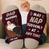 Custom Crew Socks - Personalized Father's Day Gifts For Dad, Grandpa - Sleepiest Legend Alive