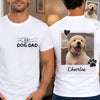 Custom Photo Unisex T-shirt - Personalized Father's Day Birthday Gifts For Dog Cat Lovers, Dog Dad And Mom, Cat Owners - Love Is A Wet Nose