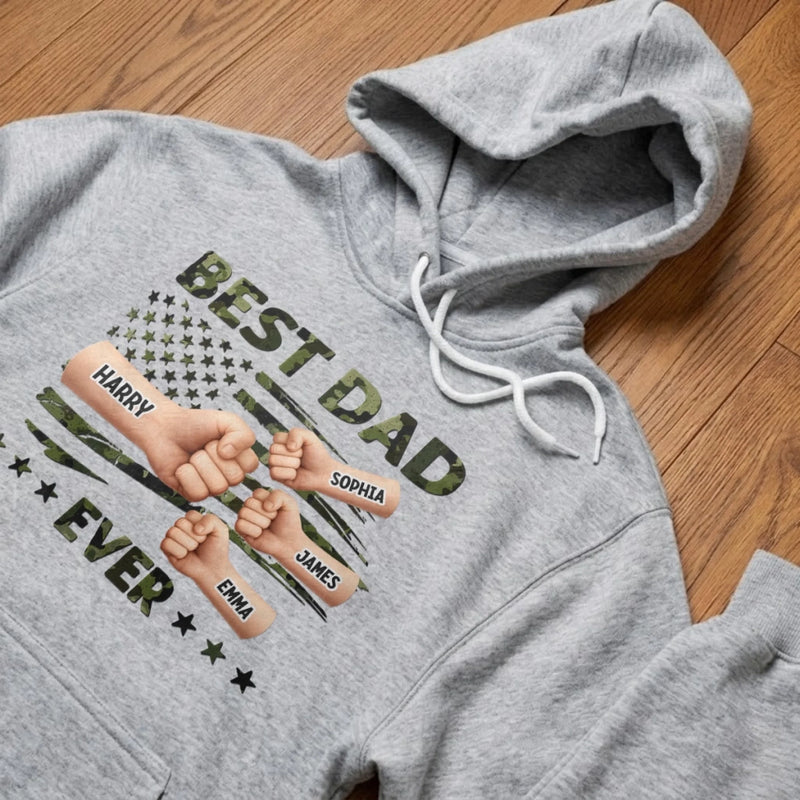 Custom Unisex T-shirt, Premium T-shirt, Hoodie - Personalized Father's Day Gifts For Dad, Grandpa - Our Hero, Our Dad