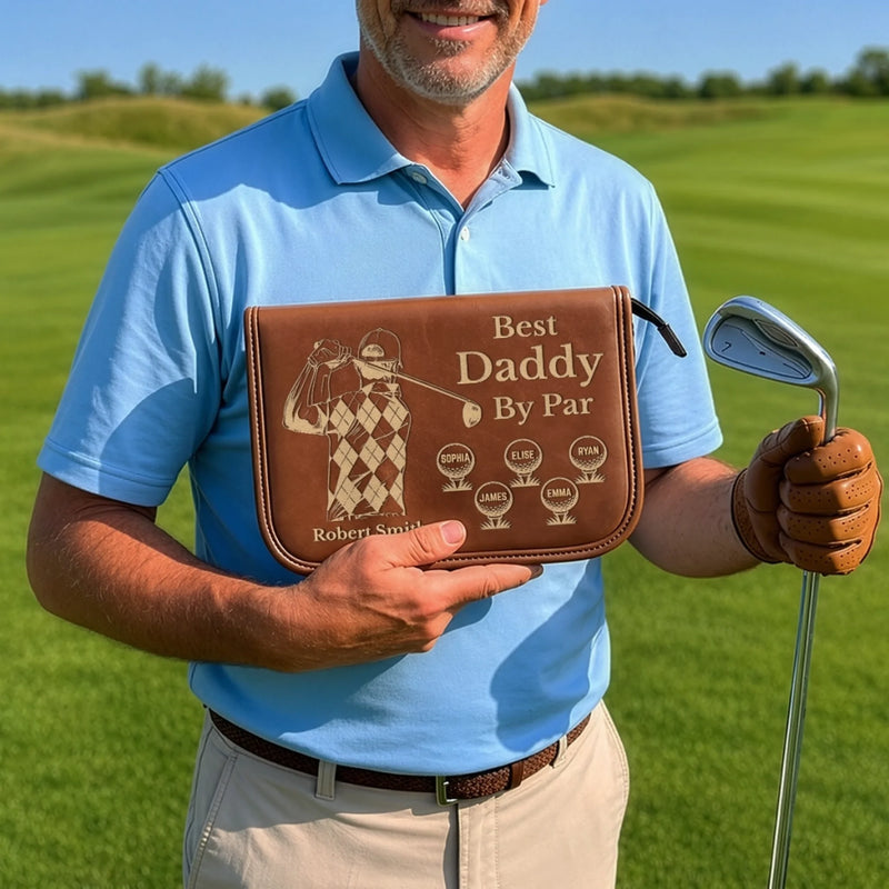 Custom Golf Bag - Personalized Father's Day Birthday Golf Gifts For Dad, Grandpa - Swing Hard Stay Humble