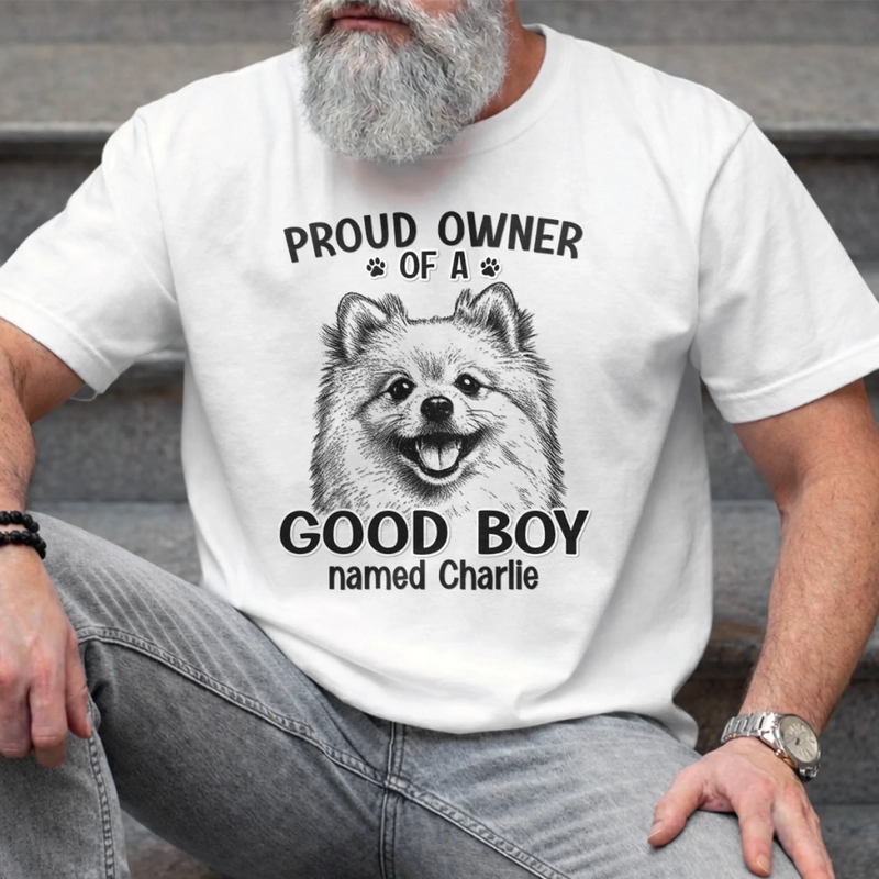 Custom Photo Unisex T-shirt, Premium T-shirt, Hoodie - Personalized Father's Day Gifts For Dog Cat Lovers, Dog Dad And Mom, Cat Owners - My Pet My Little Happiness