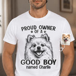 Custom Photo Unisex T-shirt, Premium T-shirt, Hoodie - Personalized Father's Day Gifts For Dog Cat Lovers, Dog Dad And Mom, Cat Owners - My Pet My Little Happiness