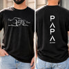 Custom Unisex T-shirt - Personalized Father's Day Birthday Gifts For Dad, Grandpa - My First Hero My Forever Friend