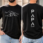 Custom Unisex T-shirt - Personalized Father's Day Birthday Gifts For Dad, Grandpa - My First Hero My Forever Friend