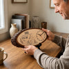 Custom Wooden Clock - Personalized Father's Day Birthday Gifts For Dad, Grandpa - Forever Lucky To Have Dad