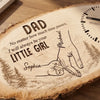 Custom Wooden Clock - Personalized Father's Day Birthday Gifts For Dad, Grandpa - Forever Lucky To Have Dad