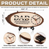 Custom Wooden Clock - Personalized Father's Day Birthday Gifts For Dad, Grandpa - Dad’s Love Never Fails