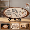 Custom Photo Wooden Clock - Personalized Father's Day Birthday Gifts For Dad, Grandpa - A Father’s Love Never Fades