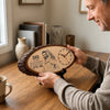 Custom Photo Wooden Clock - Personalized Father's Day Birthday Gifts For Dad, Grandpa - A Father’s Love Never Fades