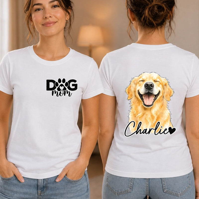 Custom Photo Unisex T-shirt - Personalized Birthday Gifts For Dog Cat Lovers, Dog Dad And Mom, Cat Owners - My Fluffy Bestie