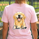 Custom Photo Unisex T-shirt - Personalized Birthday Gifts For Dog Cat Lovers, Dog Dad And Mom, Cat Owners - My Fluffy Bestie