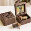 Custom Photo Wooden Pet Fur Keepsake Box - Personalized Pet Memorial Sympathy Gifts For Dogs, Cats - Love That Never Leaves You