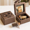 Custom Photo Wooden Pet Fur Keepsake Box - Personalized Pet Memorial Sympathy Gifts For Dogs, Cats - Forever In My Heart