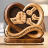Custom 2-Layered Wooden Plaque - Personalized Father's Day Birthday Gifts For Dad, Grandpa - Forever Proud To Be Your Kid