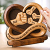 Custom 2-Layered Wooden Plaque - Personalized Father's Day Birthday Gifts For Dad, Grandpa - Forever Proud To Be Your Kid