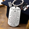 Custom Graduation Keychain - Personalized Graduation Gifts For Him, Her - Shine On, Graduate