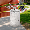 Custom Graduation Keychain - Personalized Graduation Gifts For Him, Her - Shine On, Graduate