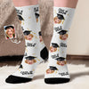 Custom Photo Middle Tube Socks - Personalized  Graduation Gifts For Him, Her - Walking On Graduation Dreams