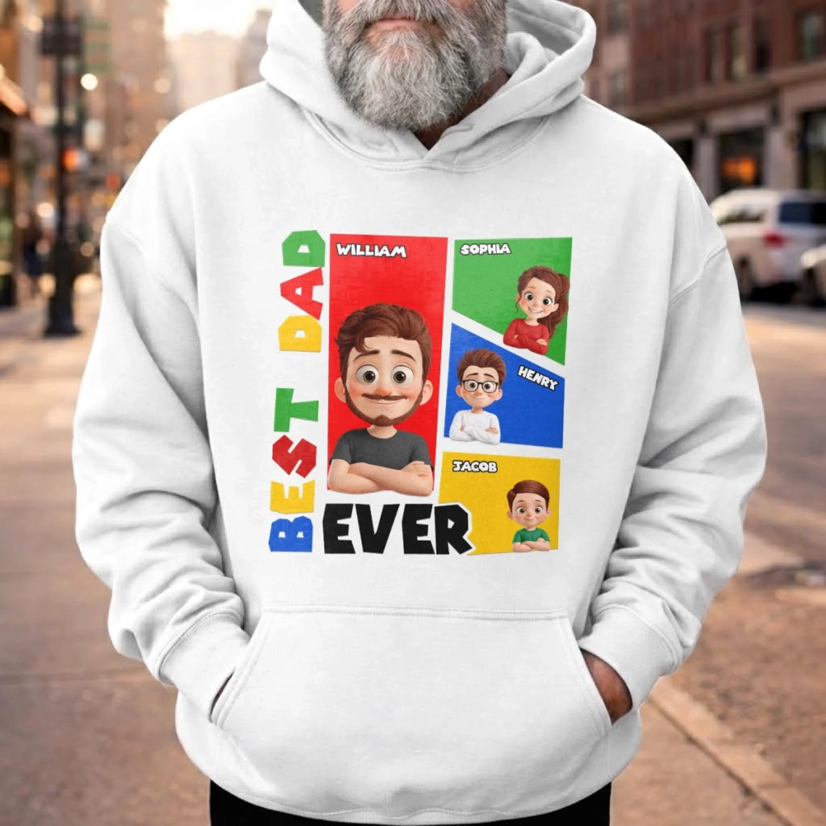 Custom Unisex T-shirt, Premium T-shirt, Hoodie - Personalized Father's Day Birthday Gifts For Dad, Grandpa - Dad Makes Life More Meaningful
