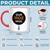 Custom Accent Mug - Personalized Graduation Gifts For Him, Her - Floral Morning Mood