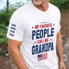 Custom Unisex T-Shirt With Design On Sleeve - Personalized Father's Day Birthday Gifts For Dad, Grandpa - Dad Built This Legacy
