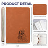 Custom Photo Leather Writing Journal - Personalized Birthday Gifts For Teachers - Dad Makes Every Memory Golden