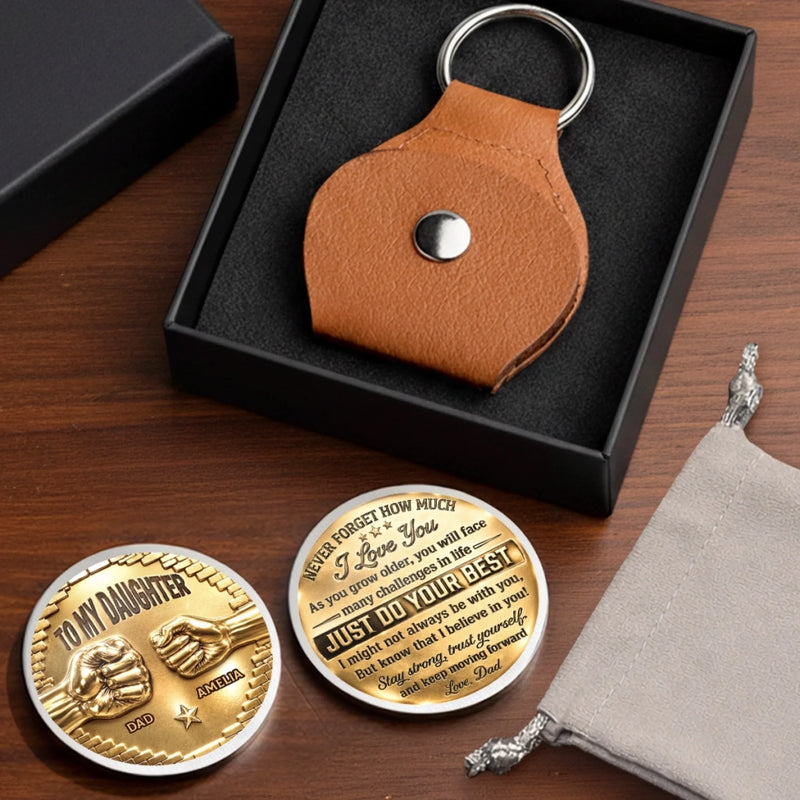 Custom Pocket Hug - Personalized Birthday Gifts For Daughter - A Reminder She’ll Carry Forever