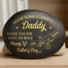 Custom Printed Rock - Personalized Father's Day, Baby Shower, Gender Reveal Gifts For New Moms, New Dads, New Parents - First Comes Love Baby