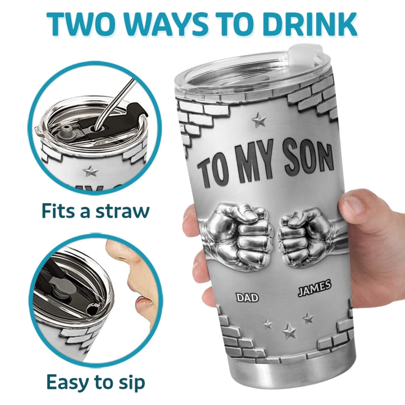 Custom Tumbler - Personalized Birthday Gifts For Son - For The Son Who Means Everything