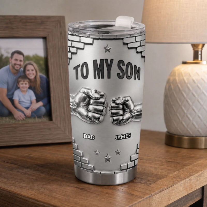 Custom Tumbler - Personalized Birthday Gifts For Son - For The Son Who Means Everything