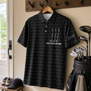 Custom All Over Print Polo Shirt - Personalized Father's Day Birthday Golf Gifts For Dad, Grandpa - Good Times And Tee Lines