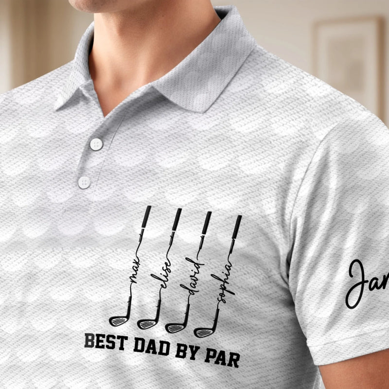 Custom All Over Print Polo Shirt - Personalized Father's Day Birthday Golf Gifts For Dad, Grandpa - Good Times And Tee Lines
