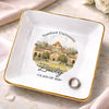 Custom Photo Jewelry Dish - Personalized Graduation Gifts For Him, Her - Campus Dreams Served Beautifully
