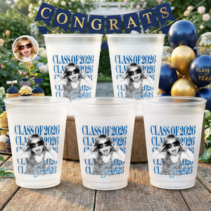 Custom Photo Graduation Cups - Personalized Graduation Gifts For Him, Her - Class Of Cool Kids