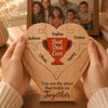 Custom Shaped Wooden Art Puzzle - Personalized Father's Day Birthday Gifts For Dad, Grandpa - A Father’s Love Never Gets Old
