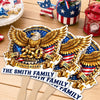 Custom Hand Fan - Personalized America 250th Anniversary Gifts For Mom, Dad, Brother, Sister, Kids - One Nation Endless Dreams