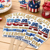 Custom Hand Fan - Personalized America 250th Anniversary Gifts For Mom, Dad, Brother, Sister, Kids - Celebrating Freedom Coast To Coast