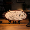 Custom Rustic Wooden Clock - Personalized Anniversary Wedding Gifts For Husband And Wife, Him And Her - Annoying You Is My Love Language