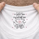 Custom Inside Neck Print T-Shirt - Personalized Anniversary Wedding Gifts For Husband And Wife, Him And Her - For The Wife Who Means Everything